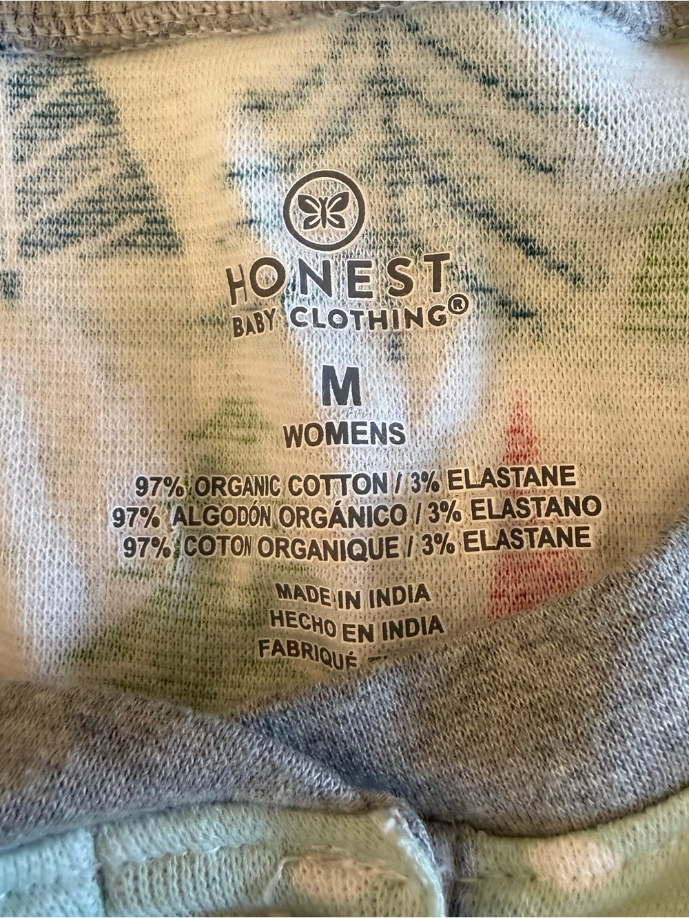 Honest Company Organic Cotton Women’s Medium Pajama Set Christmas Feeling Pine - Picture 6 of 11